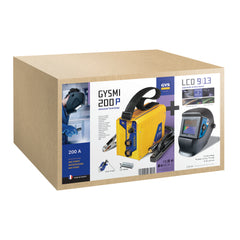 GYS Set GYSMI 200P E-Handschweißinverter + Schweißhelm LCD TECHNO 9/13 TRUE COLOR 031579