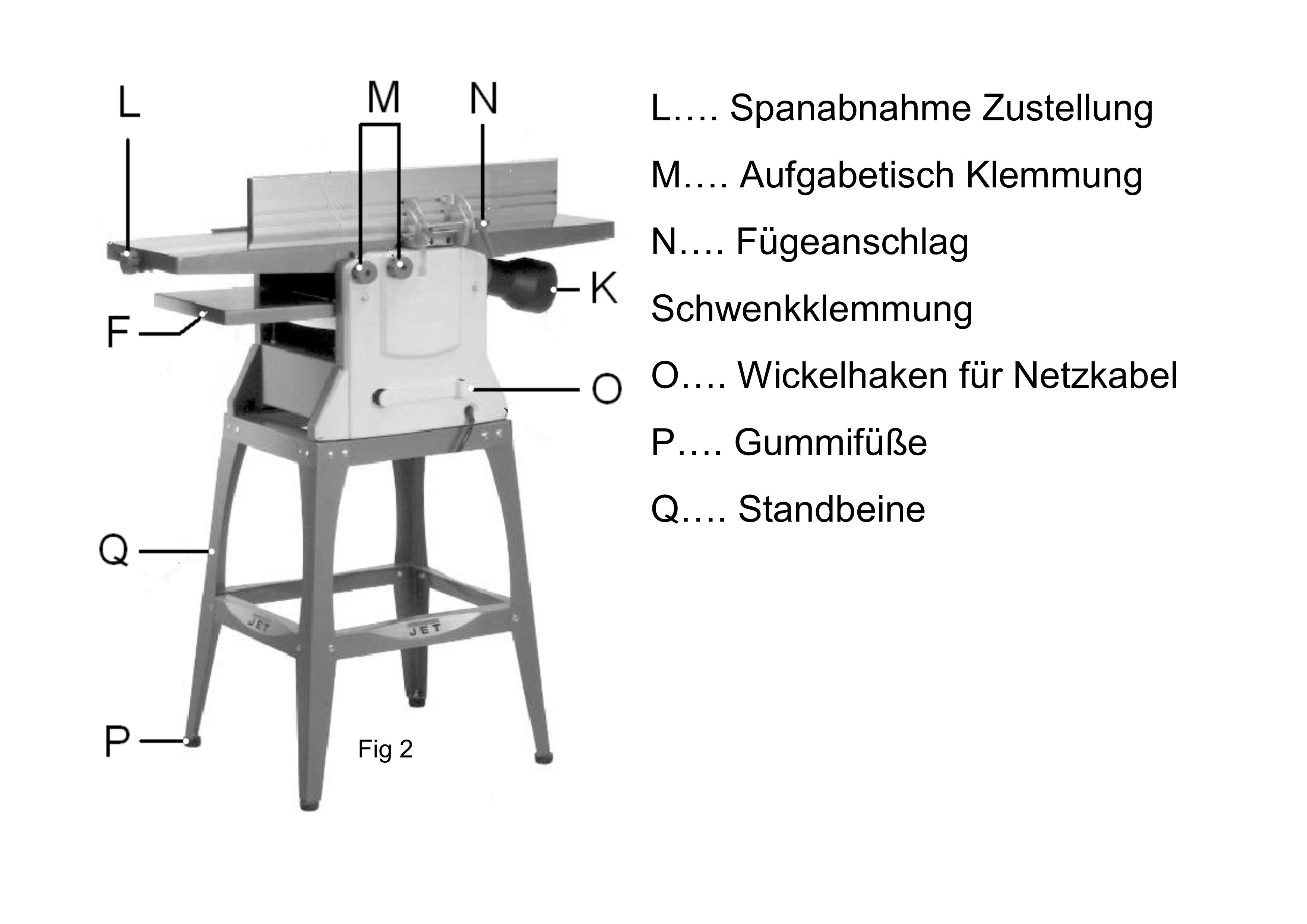 JET ABRICHT-DICKENHOBELMASCHINE JPT-10B